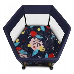 Patuc pliabil pentru copii Lionelo Roel Blue Navy flexmag.md