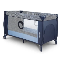 Patuc pliabil pentru copii Lionelo Sven Plus Blue Navy flexmag.md
