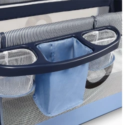 Patuc pliabil pentru copii Lionelo Sven Plus Blue Navy flexmag.md
