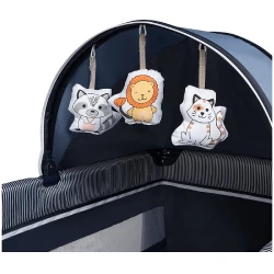 Patuc pliabil pentru copii Lionelo Sven Plus Blue Navy flexmag.md