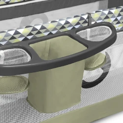 Кроватка раскладная детская Lionelo Sven Plus Green Olive flexmag.md