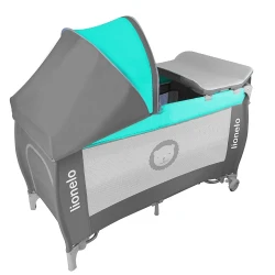 Patuc pliabil pentru copii Lionelo Sven Plus Turquoise flexmag.md