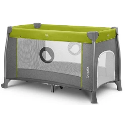 Patuc pliabil pentru copii Lionelo Thomi Green Lemon flexmag.md