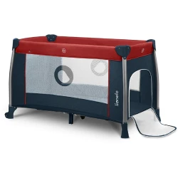 Кроватка раскладная детская Lionelo Thomi Red Burgundy Blue flexmag.md