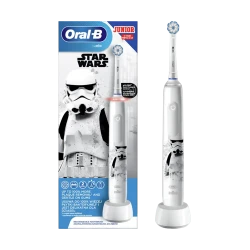 Periuta de dinti electrica Braun Junior 6+ StarWars PRO 3, Alb flexmag.md