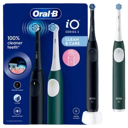 Periuta de dinti electrica Braun Oral-B iO2 Duo, Negru - Verde flexmag.md