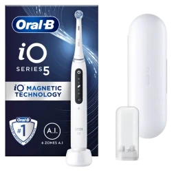 Электрическая зубная щетка Braun Oral-B iO5, белый алабаст flexmag.md