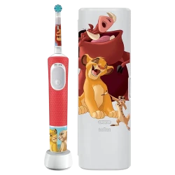 Электрическая зубная щетка Braun Oral-B Pro Kids Lion King Set flexmag.md
