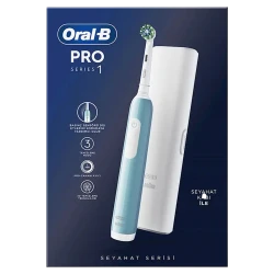 Электрическая зубная щетка Braun Oral-B Pro серии 1, карибская синяя 228513 flexmag.md