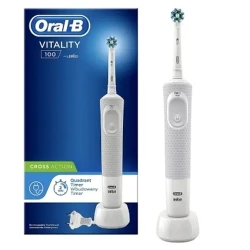 Periuta de dinti electrica BRAUN Vitality 100 Cross Action, Alb flexmag.md