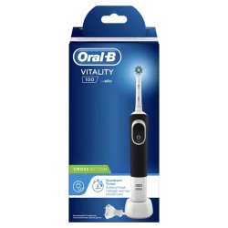 Periuta de dinti electrica Oral-B Vitality 100 Cross Action, Negru flexmag.md