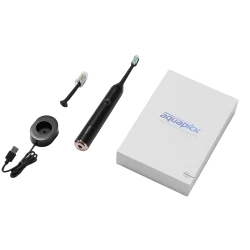 Periuta de dinti electrica sonica Aquapick AQ 102, Negru flexmag.md