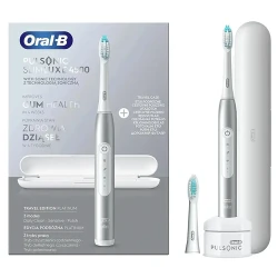 Электрическая зубная щетка Braun Sonic S411.526.3X, серебристая flexmag.md