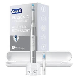 Электрическая зубная щетка Braun Sonic S411.526.3X, серебристая flexmag.md