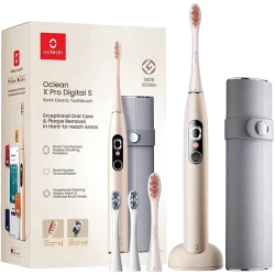 Periuta de dinti electrica sonica Oclean X pro Digital Set, Auriu flexmag.md