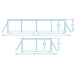 Бассейн с каркасом Bestway Metal Steel Pro 56405BW flexmag.md