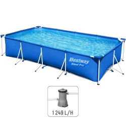 Piscina cu cadru Bestway Metal Steel Pro 56424BW flexmag.md