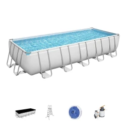 Бассейн с рамой Bestway Power Steel 5612BBW flexmag.md