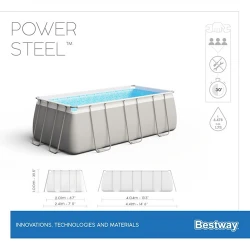 Бассейн с каркасом Bestway Power Steel 56442BW flexmag.md