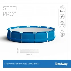 Бассейн с рамой Bestway Steel Pro 56677BW flexmag.md