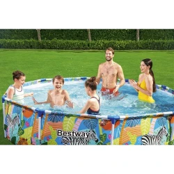 Бассейн с каркасом Bestway Steel Pro 56985BW flexmag.md