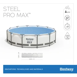 Бассейн с рамой Bestway Steel Pro Max 5618WBW flexmag.md