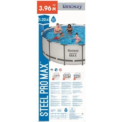 Бассейн с рамой Bestway Steel Pro Max 5618WBW flexmag.md