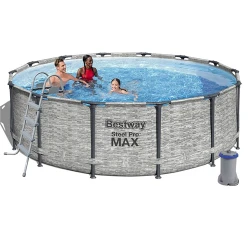 Бассейн с рамкой Bestway Steel Pro Max 5619DBW flexmag.md