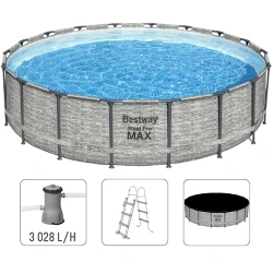 Бассейн с рамкой Bestway Steel Pro Max 5619DBW flexmag.md