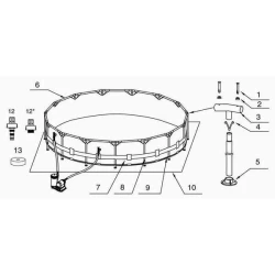 Бассейн с каркасом Intex 28262 flexmag.md