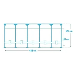 Бассейн с каркасом Intex CHEVRON PRISM FRAME PREMIUM POOL 26746 flexmag.md
