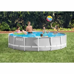 Бассейн с каркасом Intex Prism Frame 26720 flexmag.md