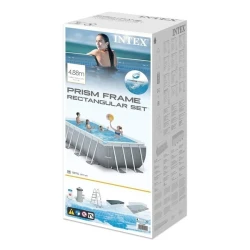 Piscina cu cadru Intex Prism Frame rectangular 26792 flexmag.md