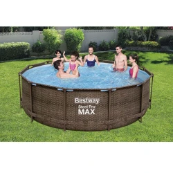 Piscina cu cadru metalic Bestway Steel Pro Max ROTANG flexmag.md