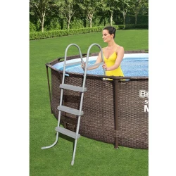 Piscina cu cadru metalic Bestway Steel Pro Max ROTANG flexmag.md