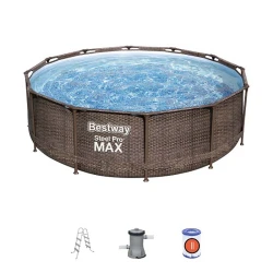 Piscina cu cadru metalic Bestway Steel Pro Max ROTANG flexmag.md