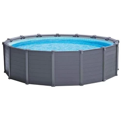 Piscina cu cadru metalic Intex GRAPHITE GRAY PANEL 26384 flexmag.md