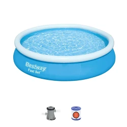 Piscina gonflabila cu pompa de filtrare Bestway Fast Set 57274BW flexmag.md