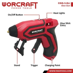 Pistol de lipit cu acumulator Worcraft CGG-3.7Li flexmag.md