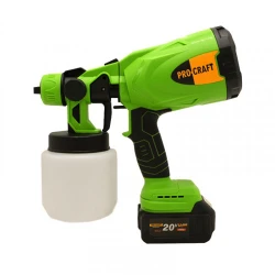 Pistol de vopsit pe acumulator Procraft PSE20 (1 acumulator) flexmag.md