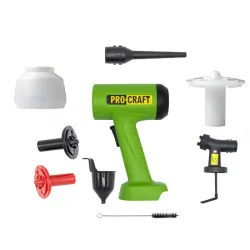 Pistol de vopsit pe acumulator Procraft PSE22 (fara acumulator) flexmag.md