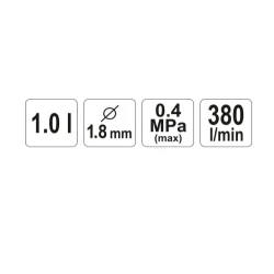 Pistol de vopsit Yato YT2346 flexmag.md