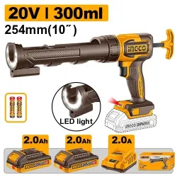 Pistol pentru silicon Ingco CCGLI20021 (2 acumulatori) flexmag.md