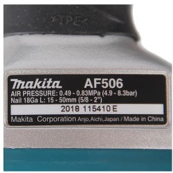 Pistol pneumatic pentru cuie Makita AF506 flexmag.md