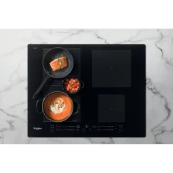 Plita cu inductie Whirlpool WF S9365 BF-IXL Negru flexmag.md