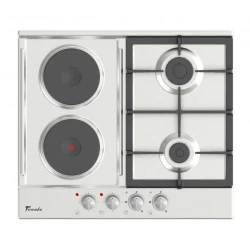 Встроенная комбинированная плита Tornado BRD60 2G2E IX flexmag.md