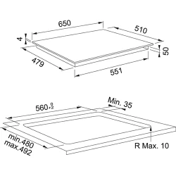Plita incorporabila cu inductie Franke FMA 654 I F BK ( 108.0606.111 ) flexmag.md