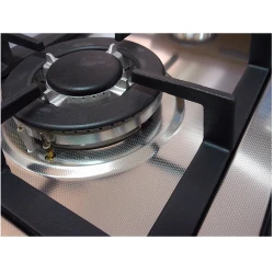 Plita incorporabila mixt pe gaz Tornado TEXTUR6045 COMBI Iron Inox  flexmag.md