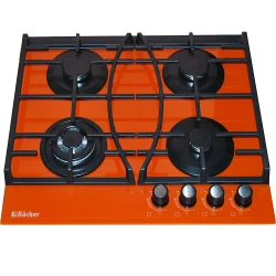Варочная панель на газовой поверхности Backer HC-435W ORANGE flexmag.md
