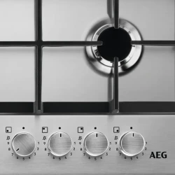 Plita pe gaz AEG HGB64420SM, Otel inoxidabil flexmag.md